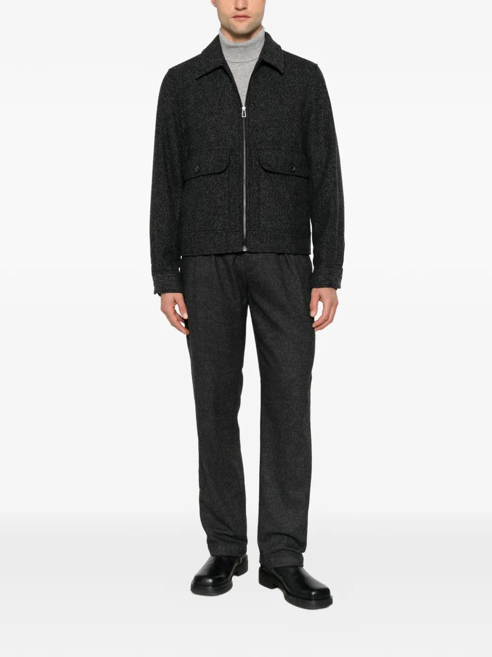 Karl Lagerfeld KL-Clifford pleated trousers Grijs