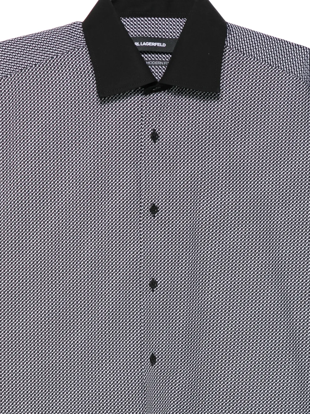 Karl Lagerfeld Overhemd met geometrische print Zwart