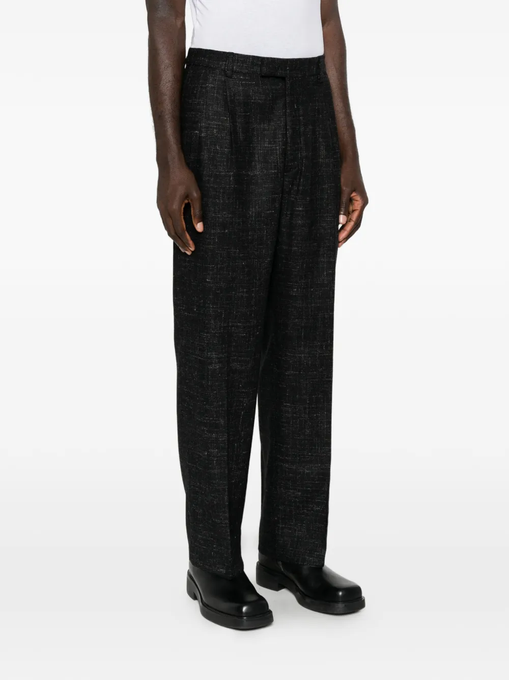 Karl Lagerfeld Straight plooibroek Zwart