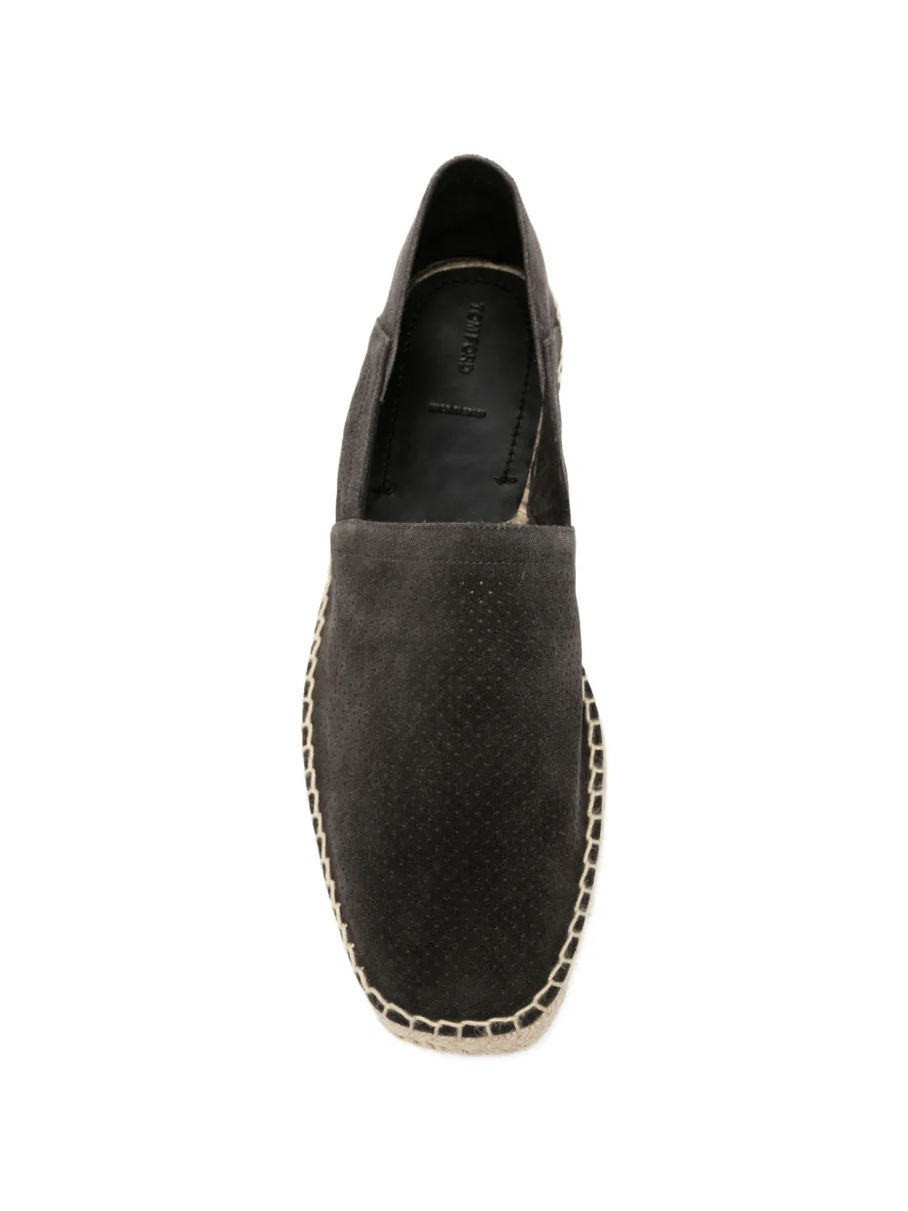 TOM FORD perforated-suede espadrilles Grijs