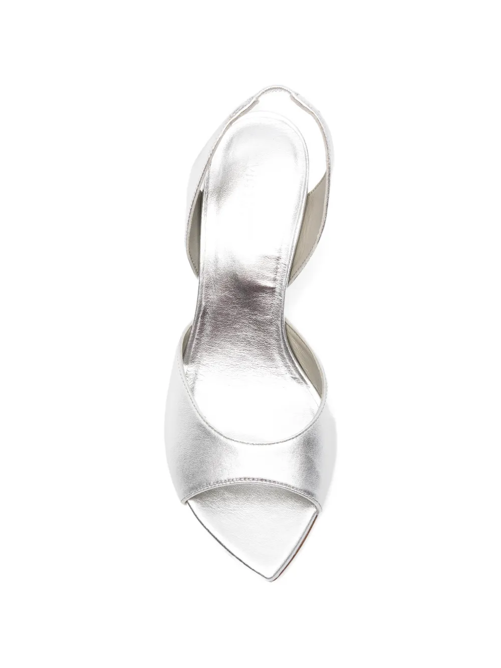 Vic Matie Slingback sandalen met metallic-effect Zilver