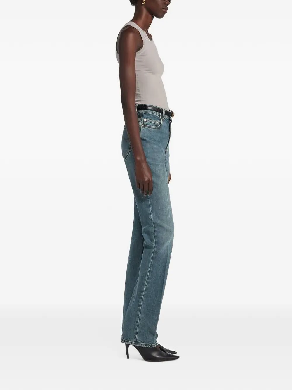 Balenciaga High-waist slim-fit jeans Blauw