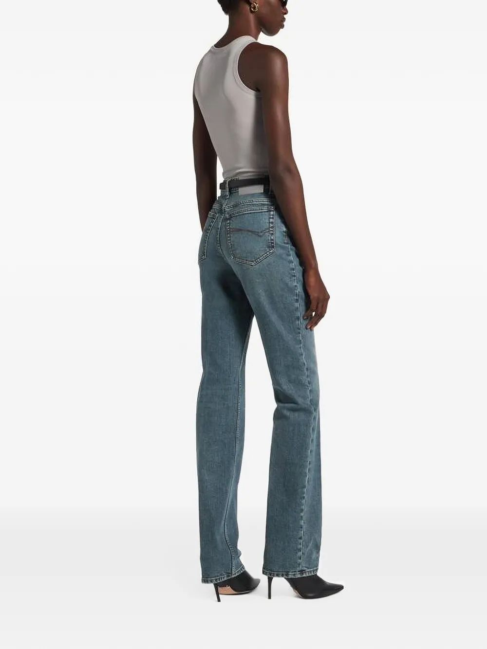 Balenciaga High-waist slim-fit jeans Blauw