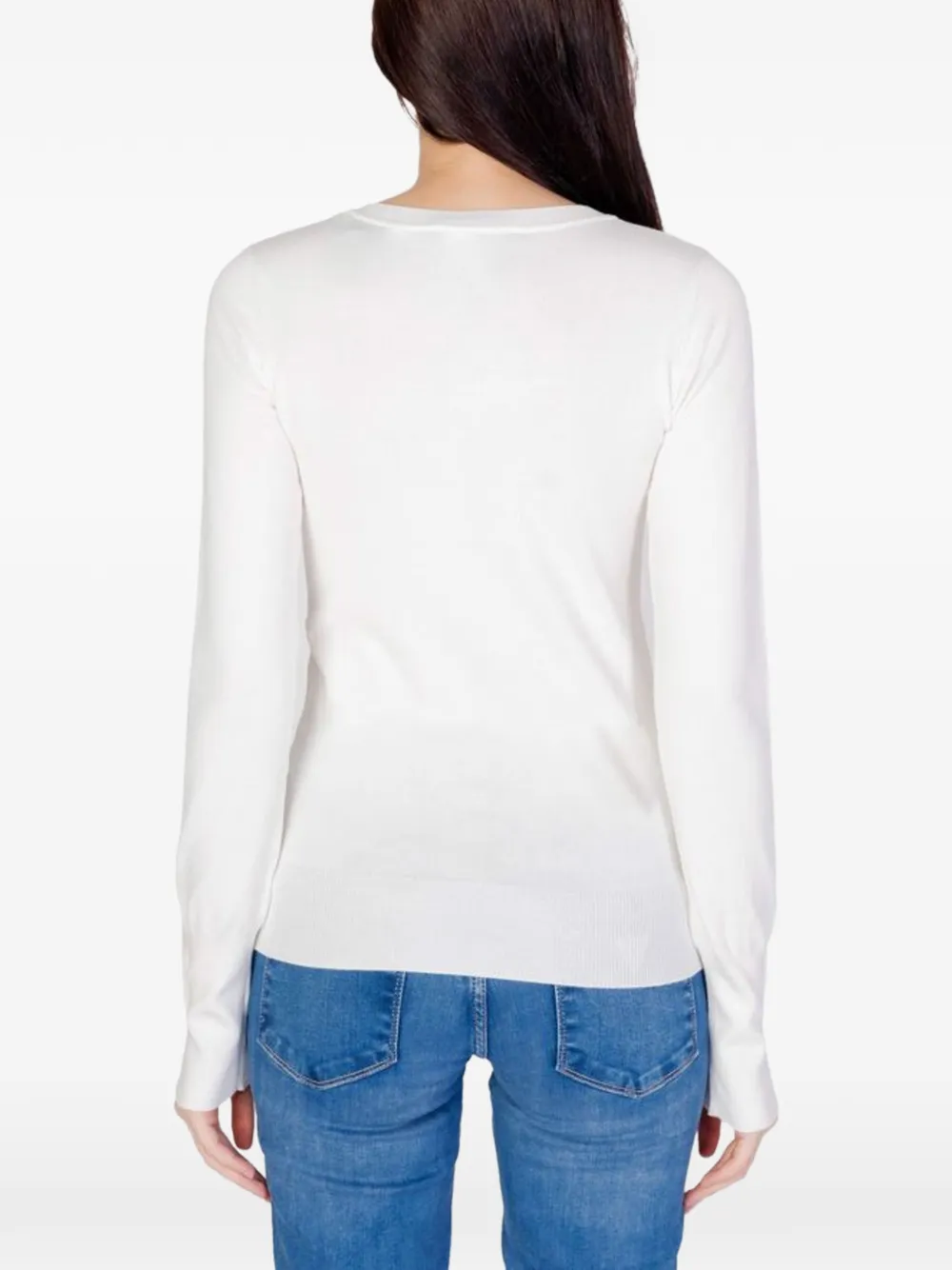 GUESS USA T-shirt met V-hals Wit