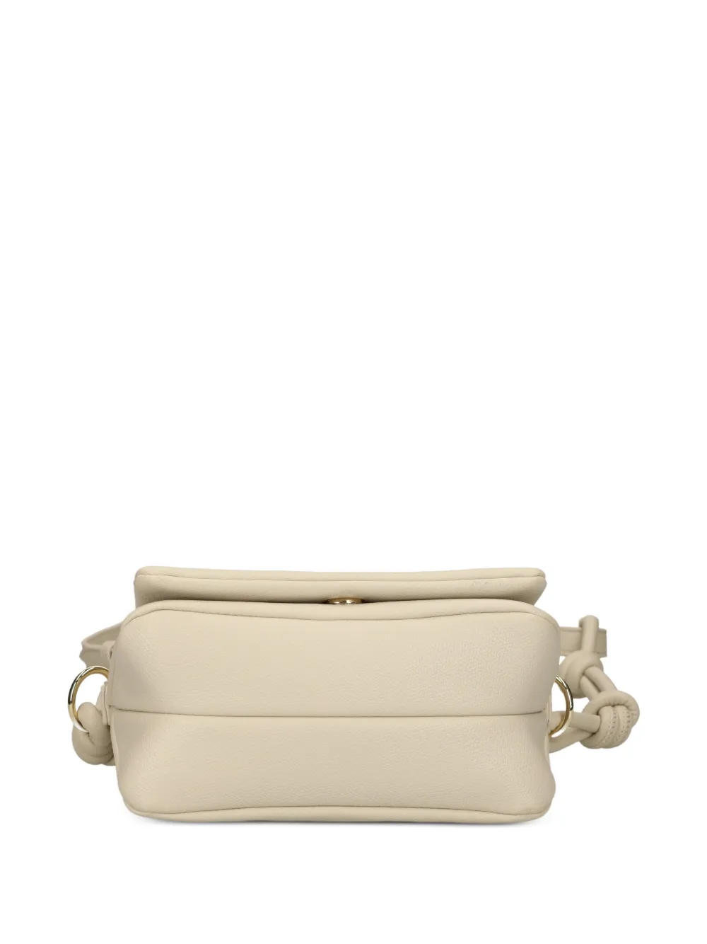 Love Moschino Crossbodytas met geknoopt bandje en logoplakkaat Beige