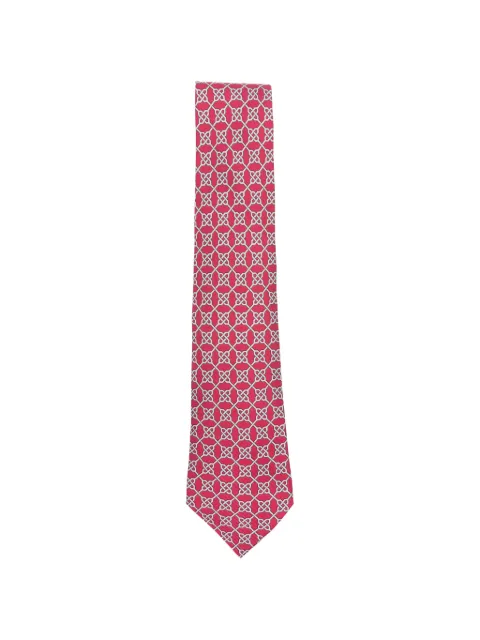 Hermès Pre-Owned 2000s geometric-print tie