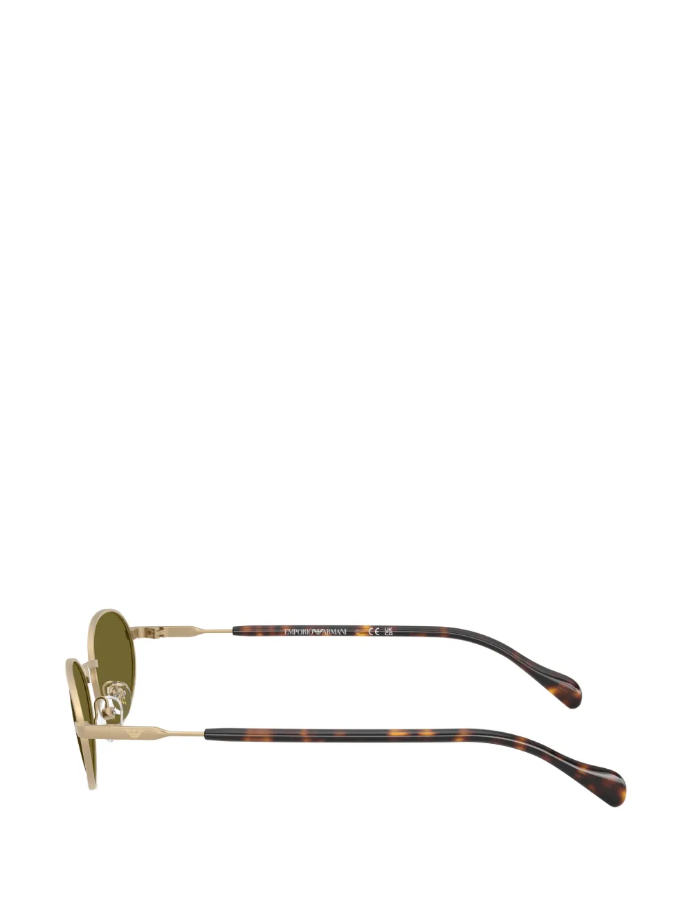 Emporio Armani Ida zonnebril met ovalen montuur Goud