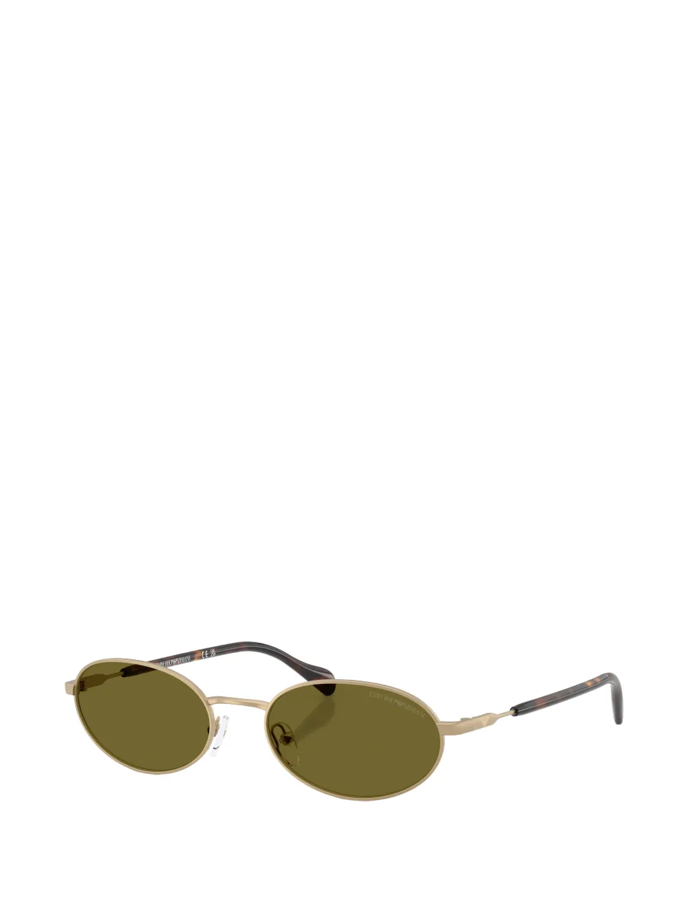 Emporio Armani Ida zonnebril met ovalen montuur Goud