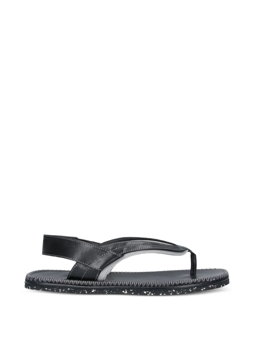Kiko Kostadinov Andras leather sandals - Nero