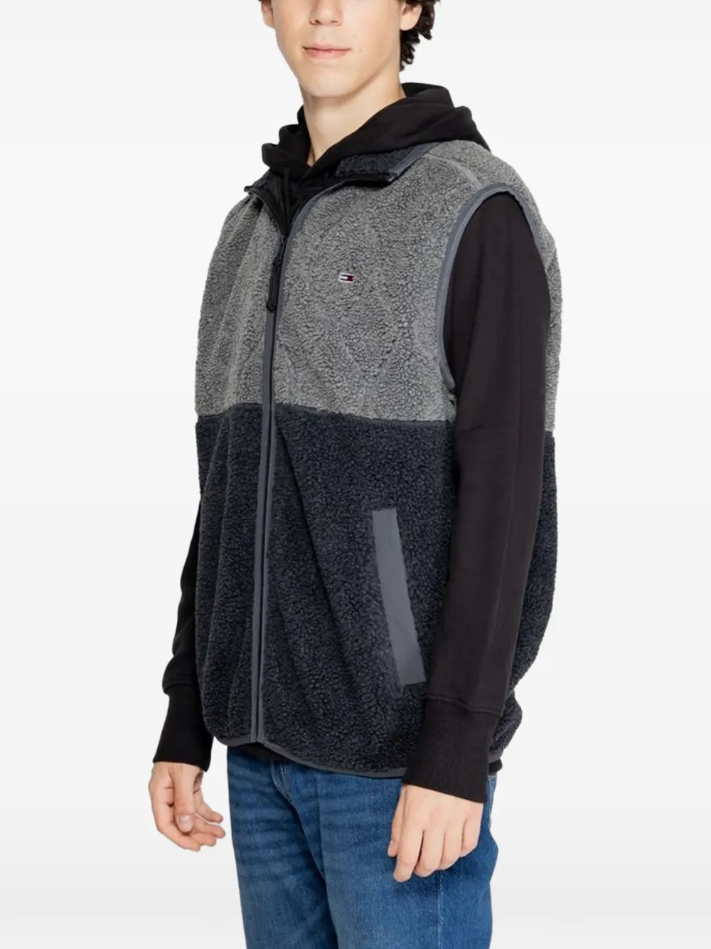 Tommy Jeans Bodywarmer met vlakken Grijs