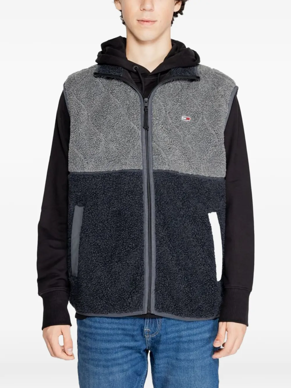 Tommy Jeans panelled quilted gilet