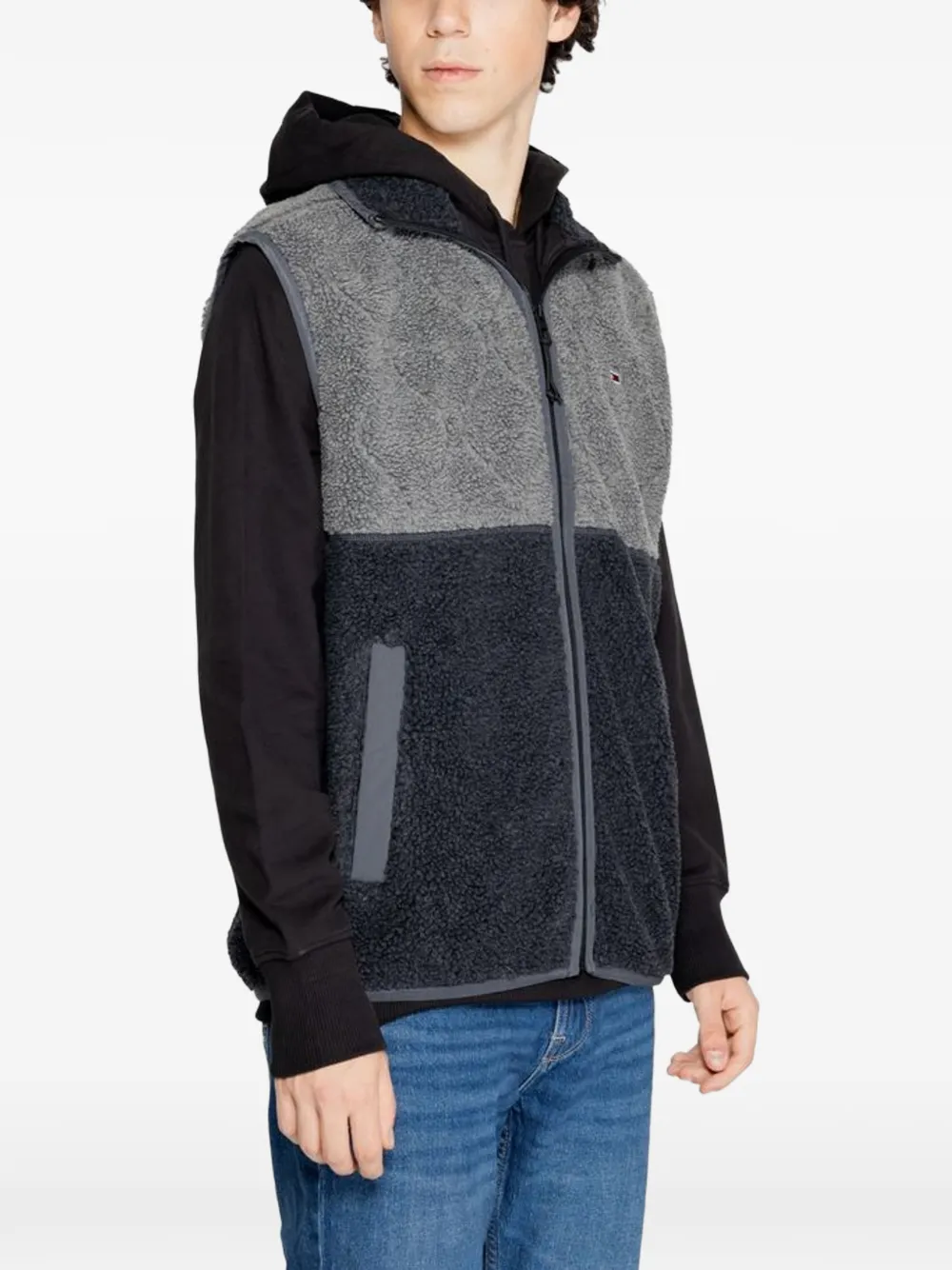 Tommy Jeans Bodywarmer met vlakken Grijs