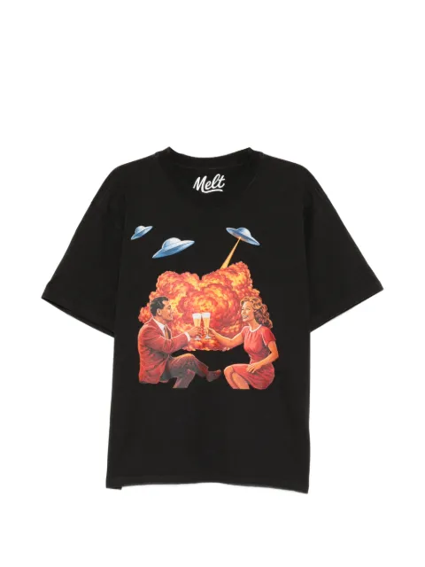 Melt T-shirt met grafische print
