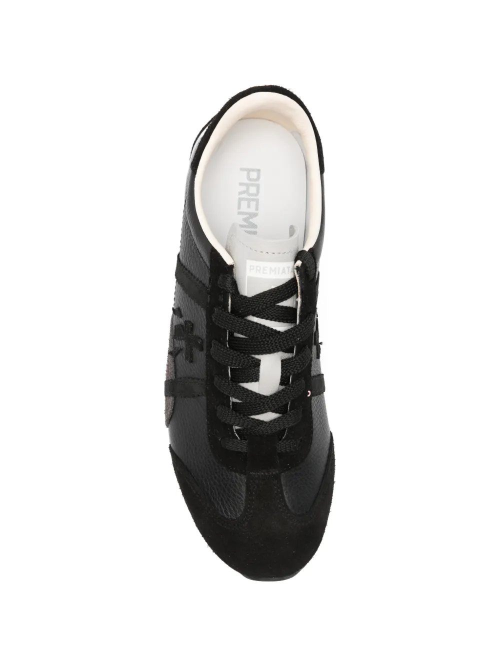 Premiata JackyX logo-patch sneakers Zwart