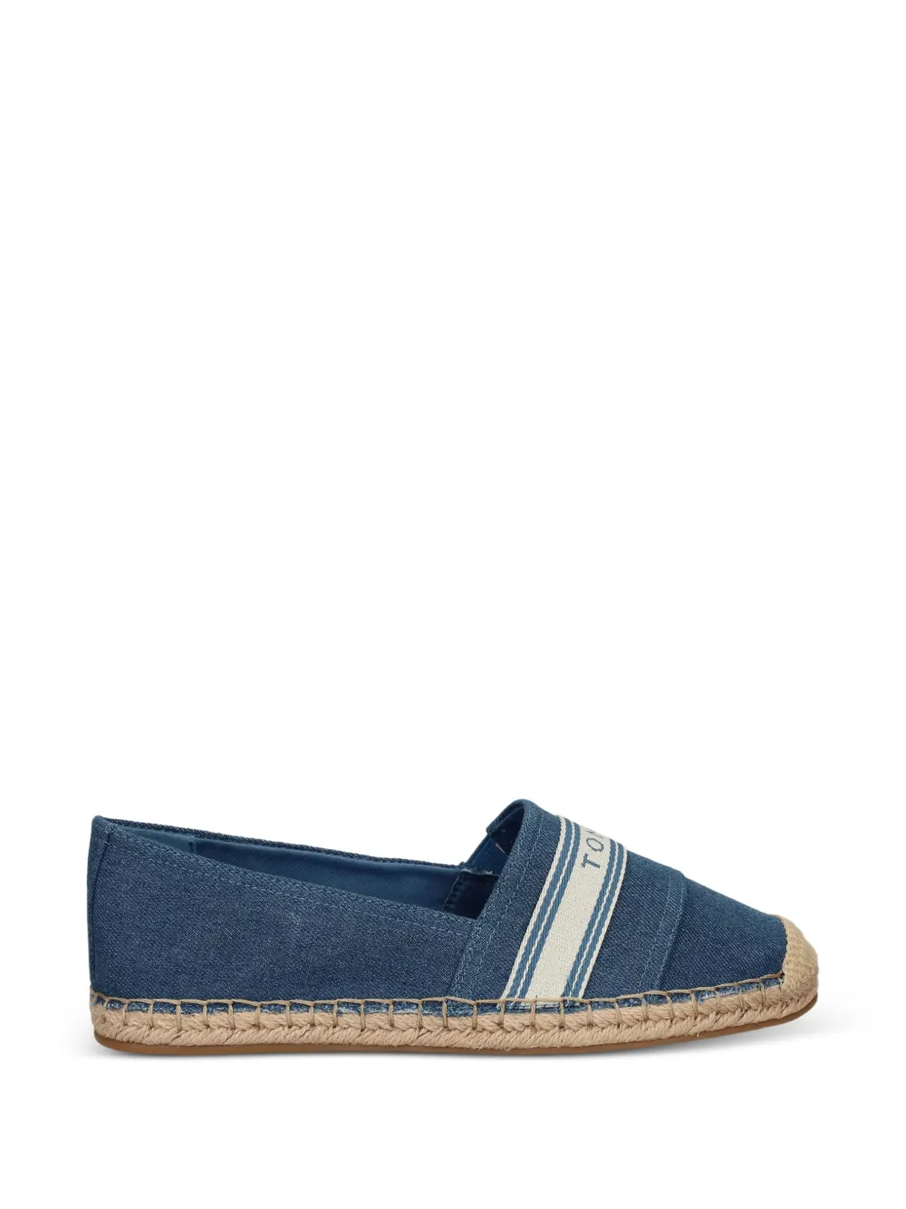 Tommy Hilfiger logo-tape denim espadrilles - Blu