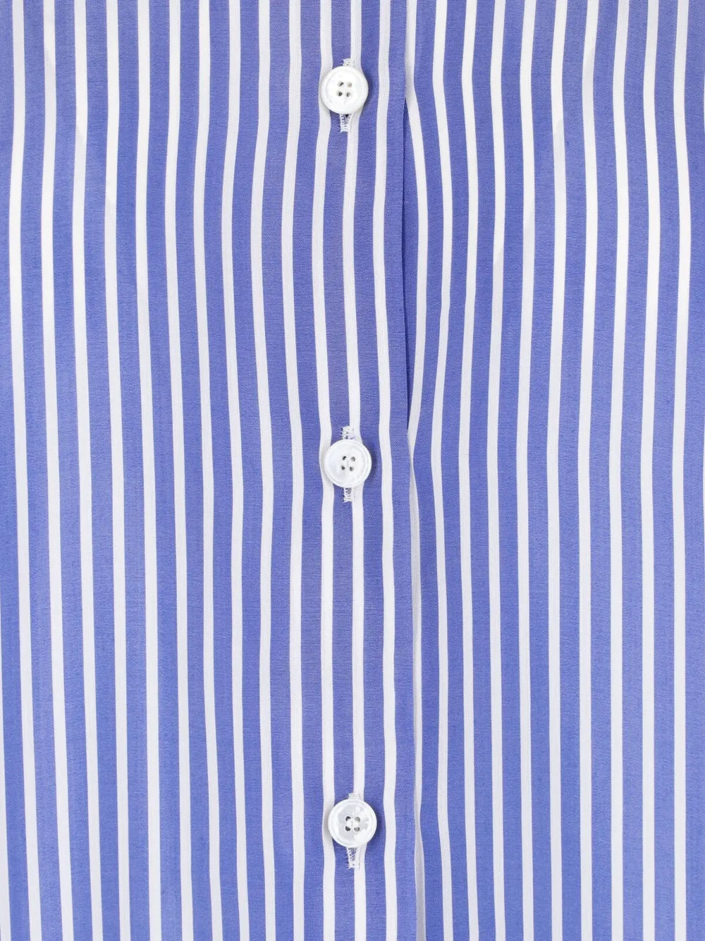 Kiton Overhemd met geborduurd logo Blauw