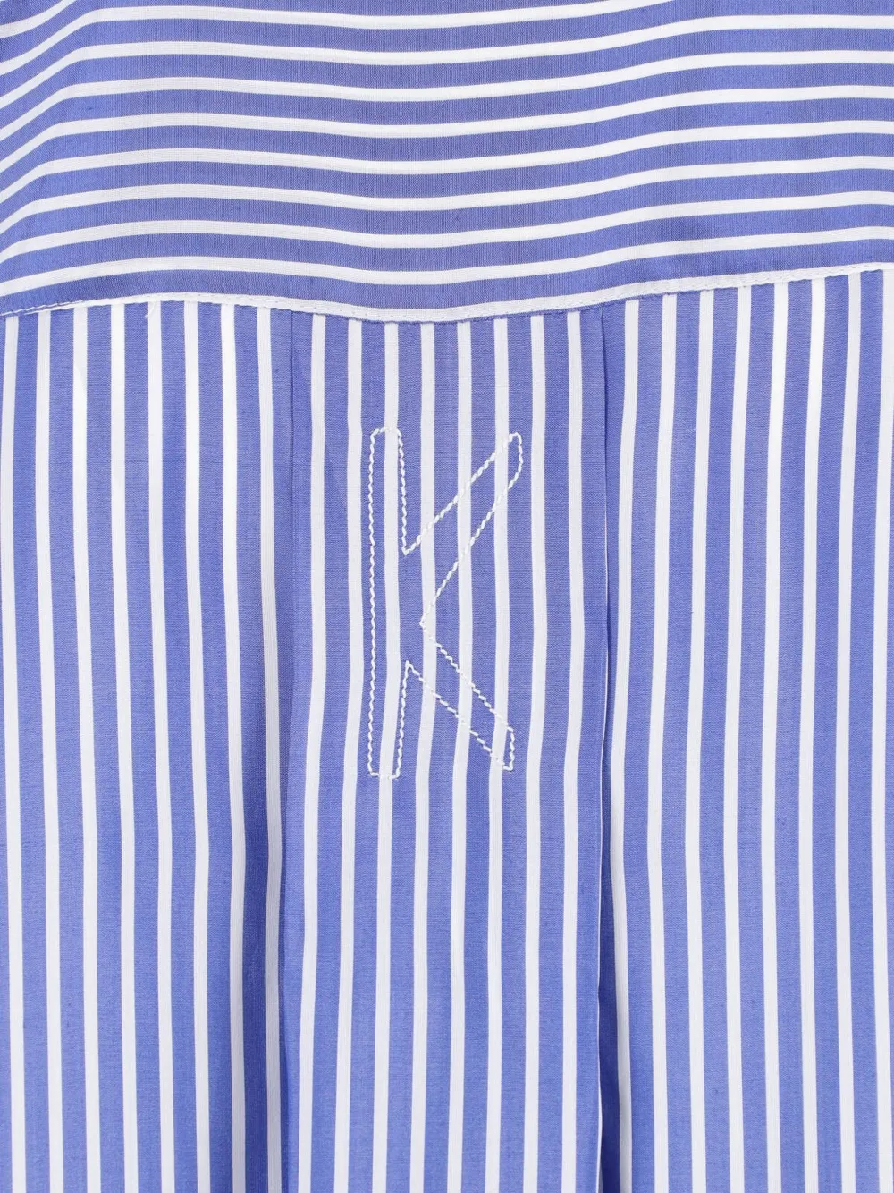 Kiton Overhemd met geborduurd logo Blauw