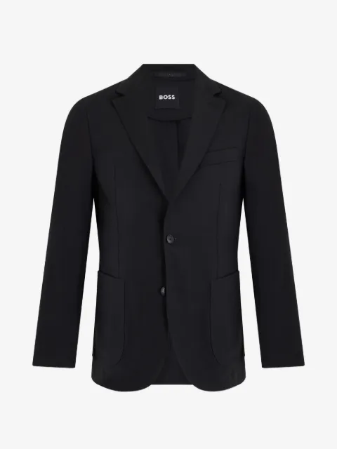 BOSS blazer boutonné à poches à rabat