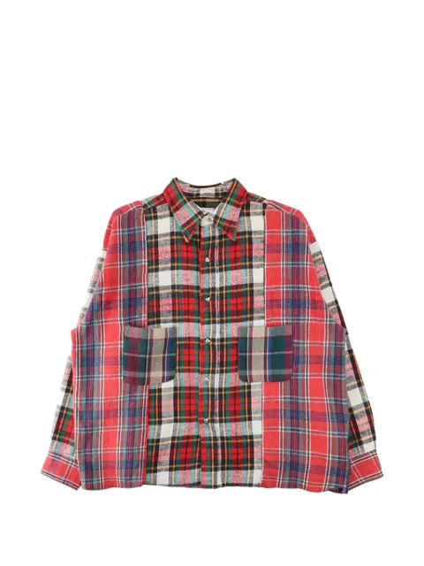 Readymade patch-work shirt