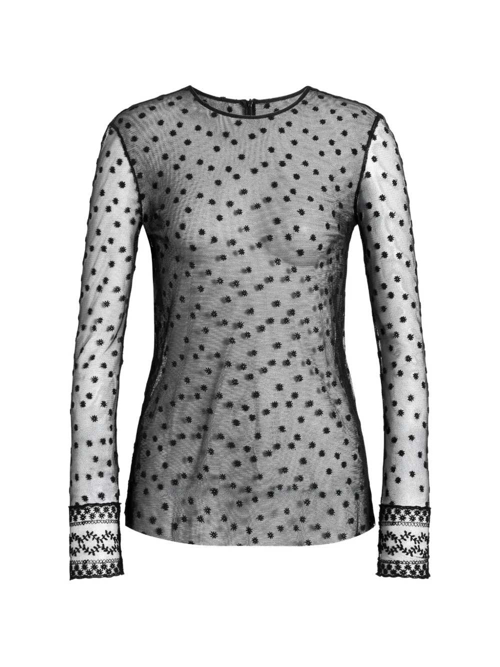 Alberta Ferretti Top a pois - Nero