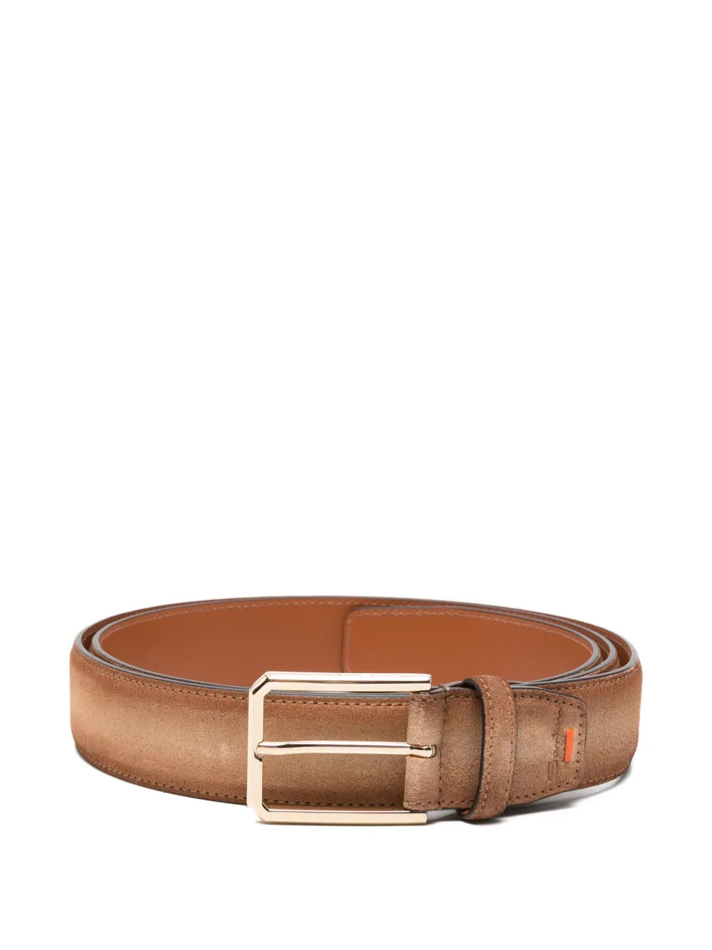 Santoni suede buckle-fastening belt - Toni neutri