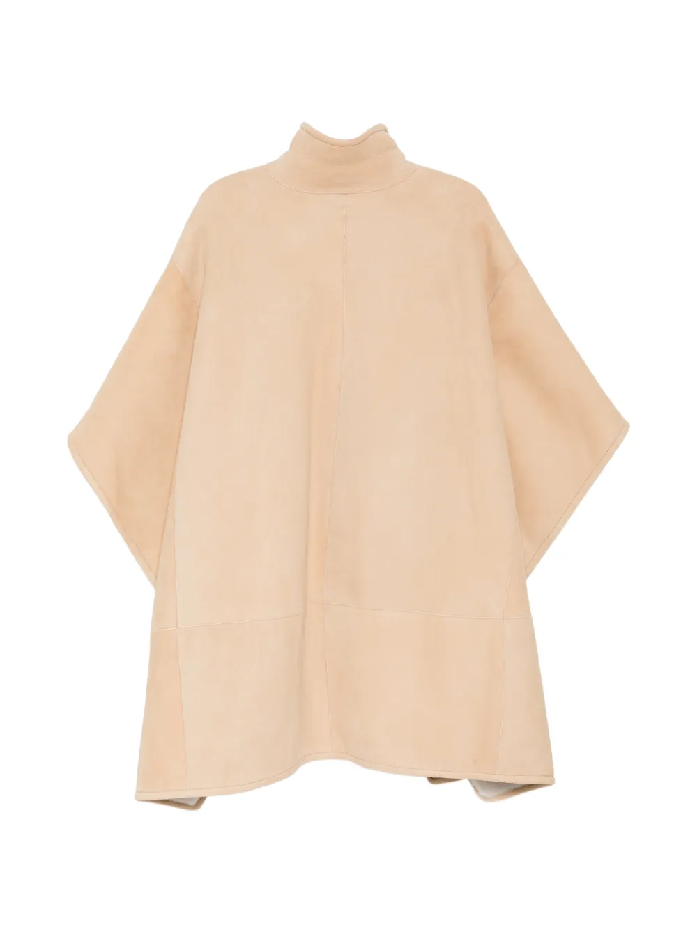 James Perse Suède lammy poncho Beige