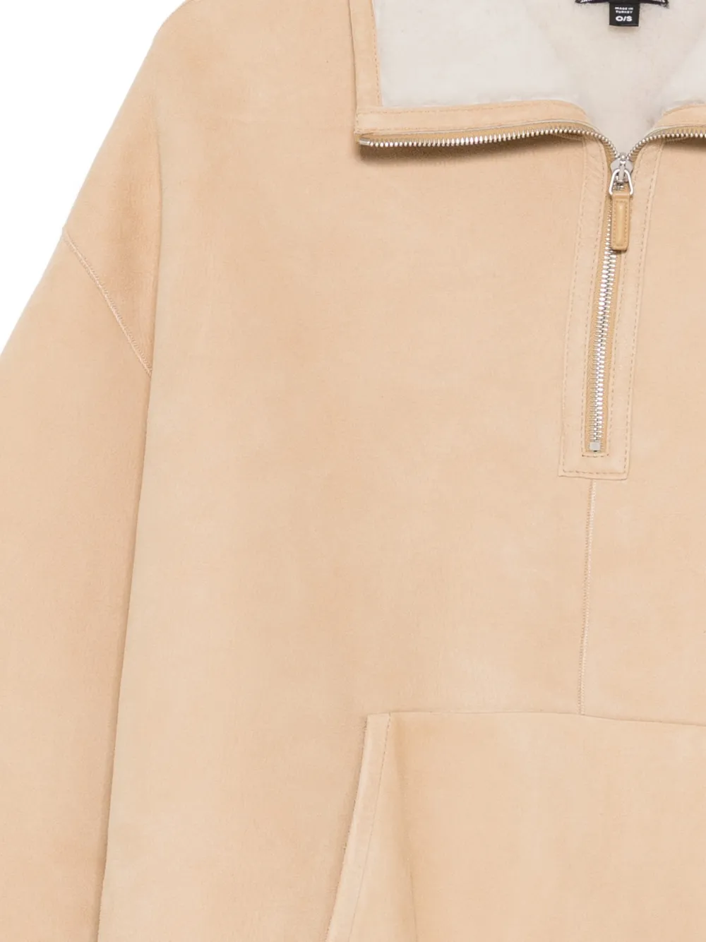 James Perse Suède lammy poncho Beige