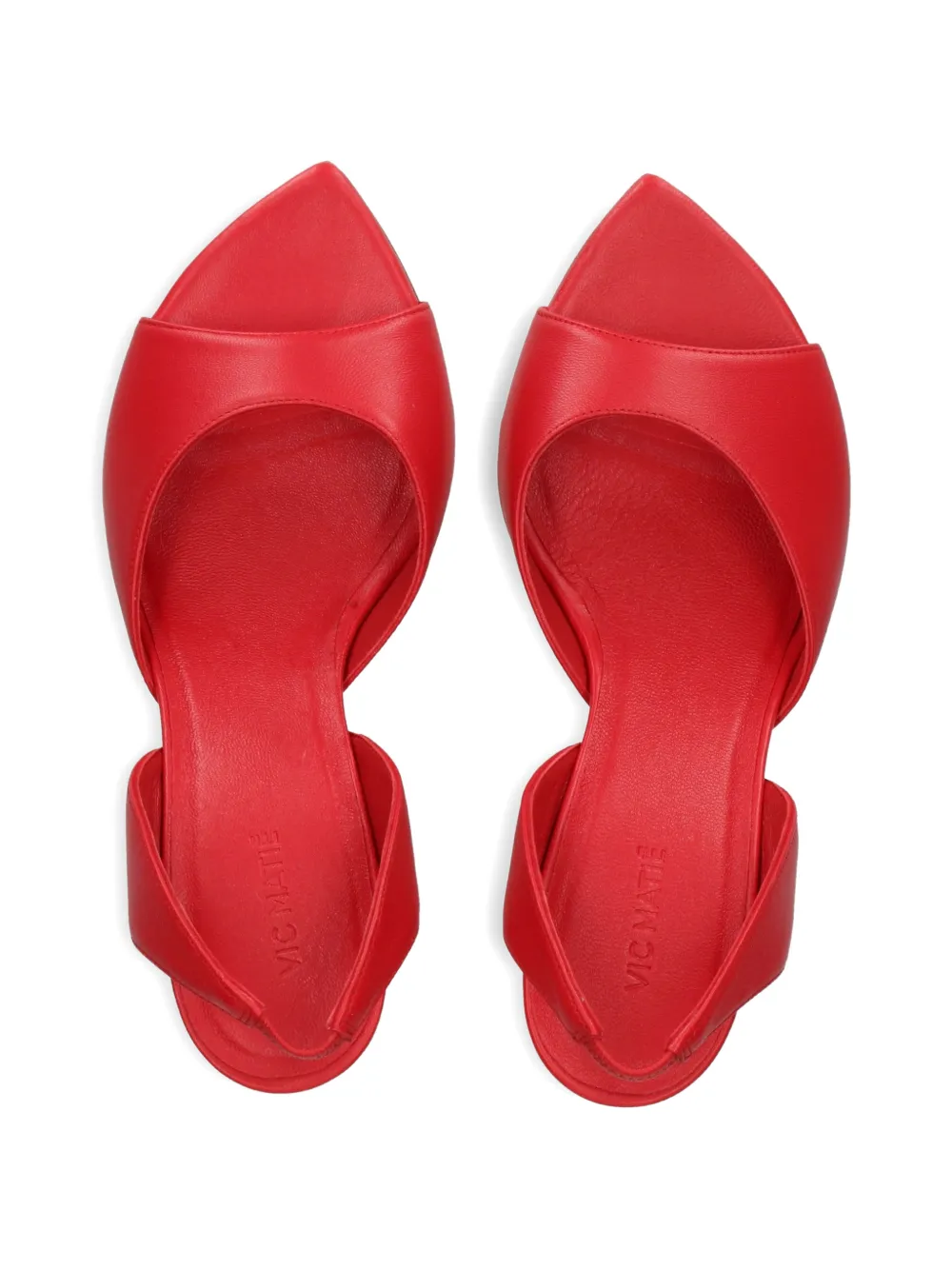 Vic Matie slingback leather sandals Rood