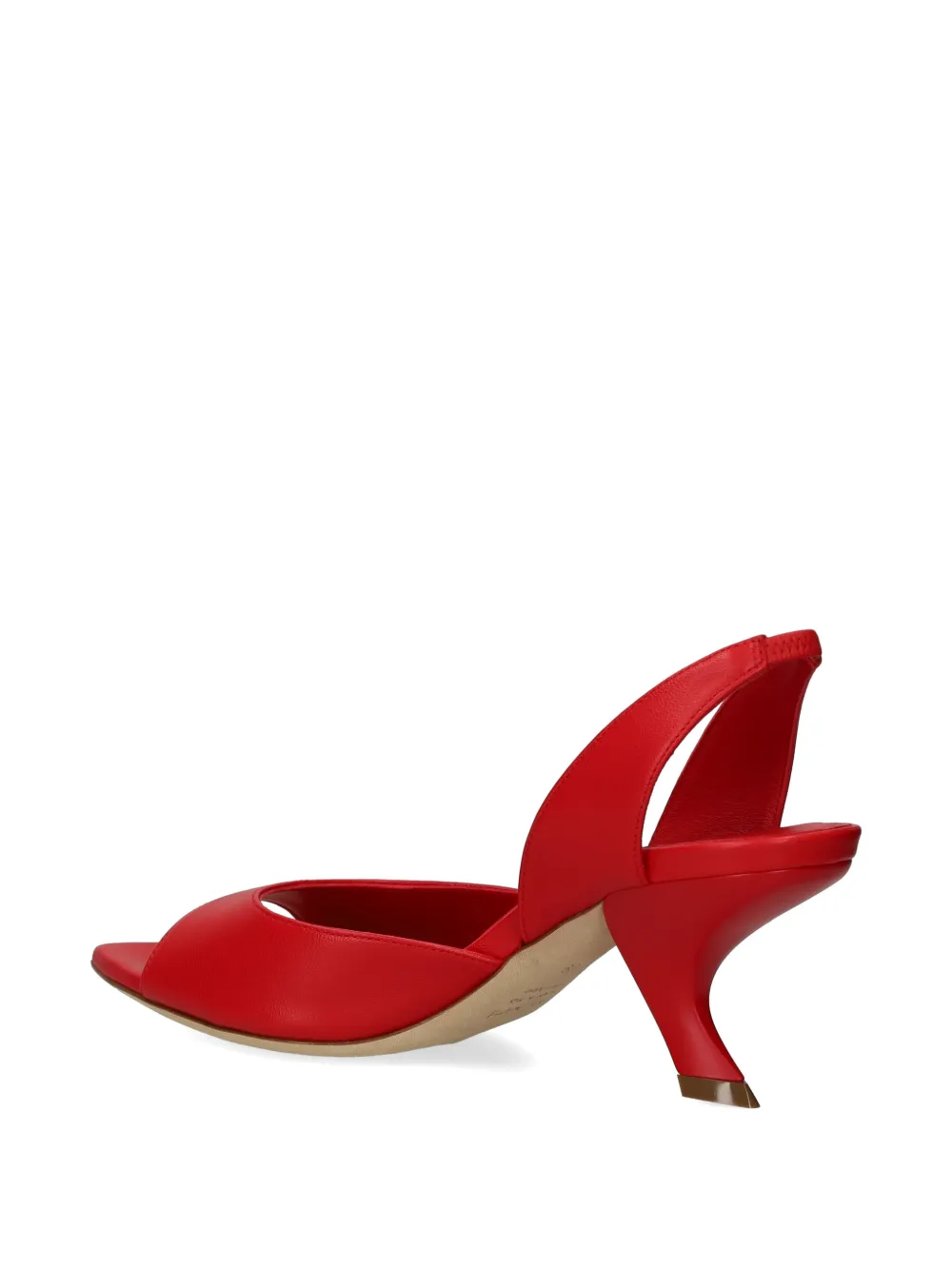 Vic Matie slingback leather sandals Rood