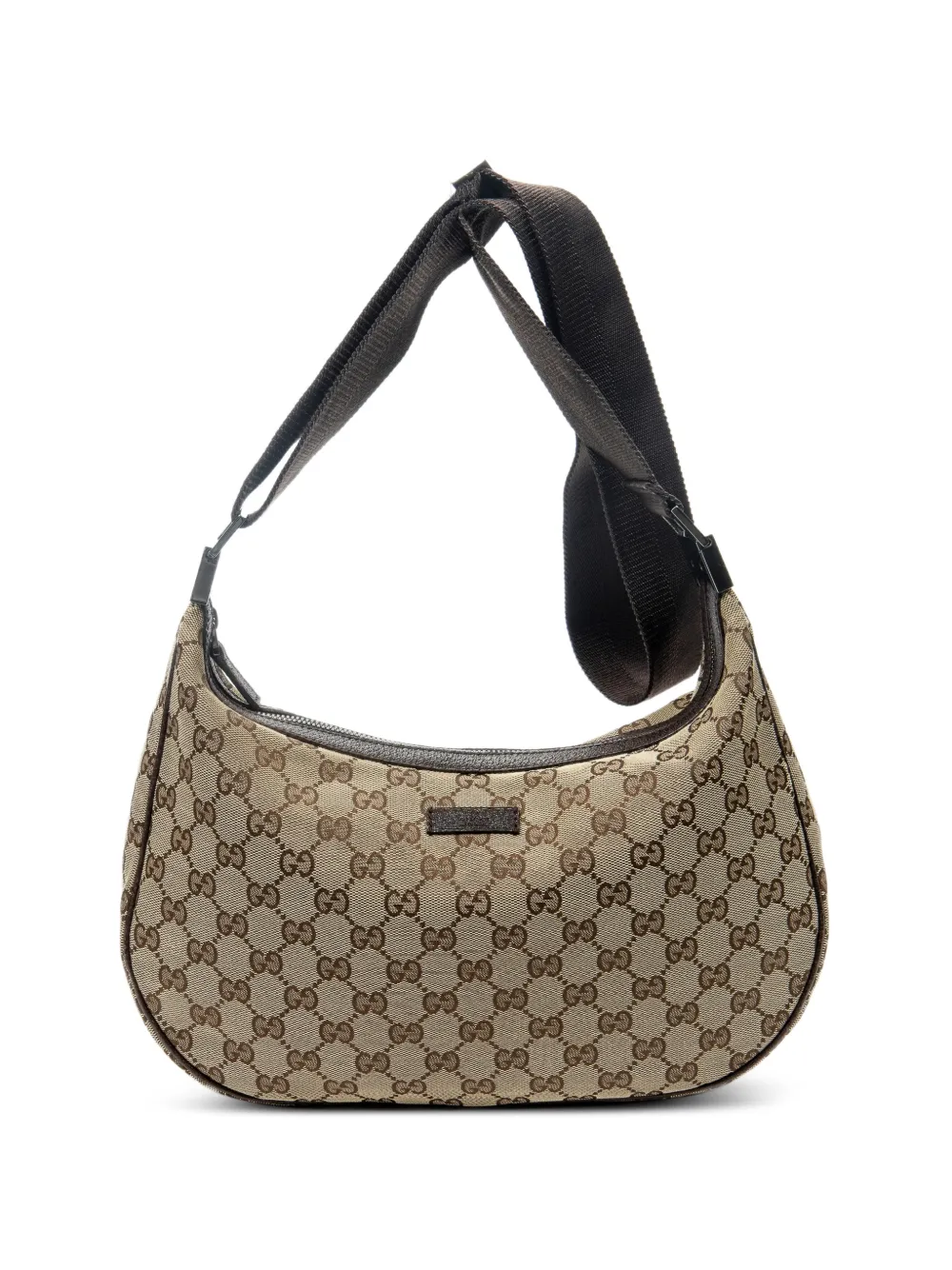 Gucci Pre-Owned GG canvas Half Moon shoulder bag - Toni neutri
