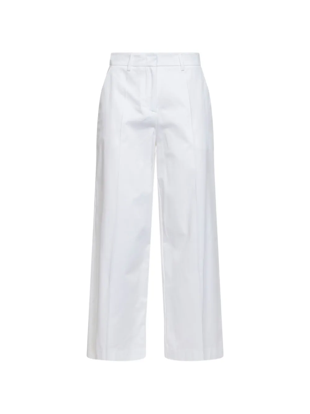 Blanca Vita pressed-crease wide-leg trousers - Bianco