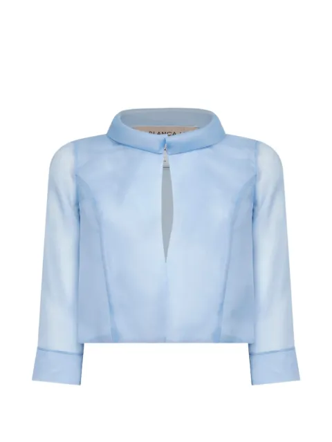 Blanca Vita funnel-neck cropped jacket