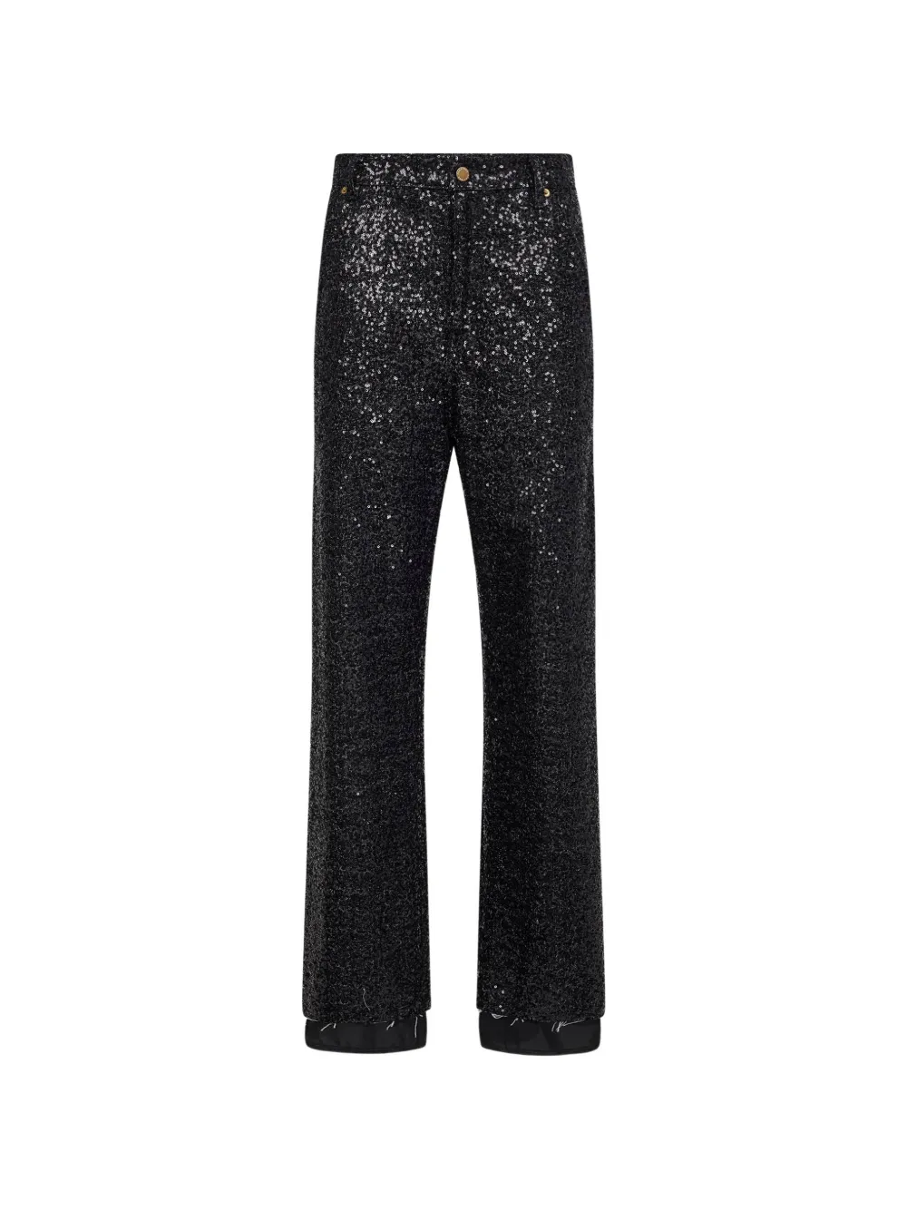 DARKPARK sequin-embellished frayed jeans - Nero