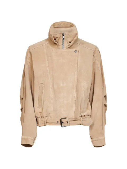 Blanca Vita belted suede jacket