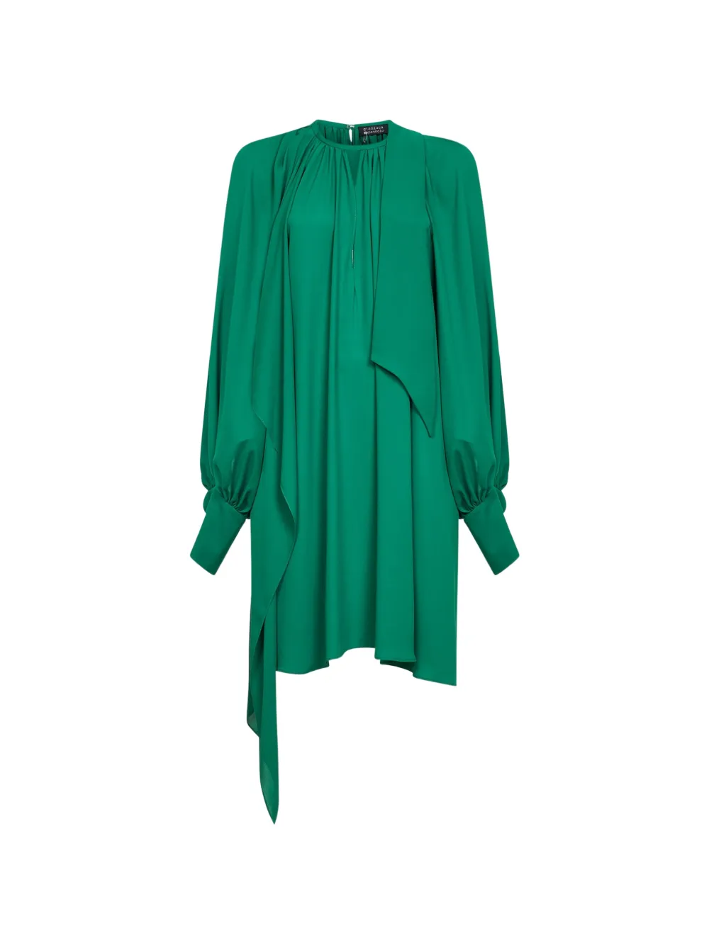 Gianluca Capannolo draped mini dress - Verde
