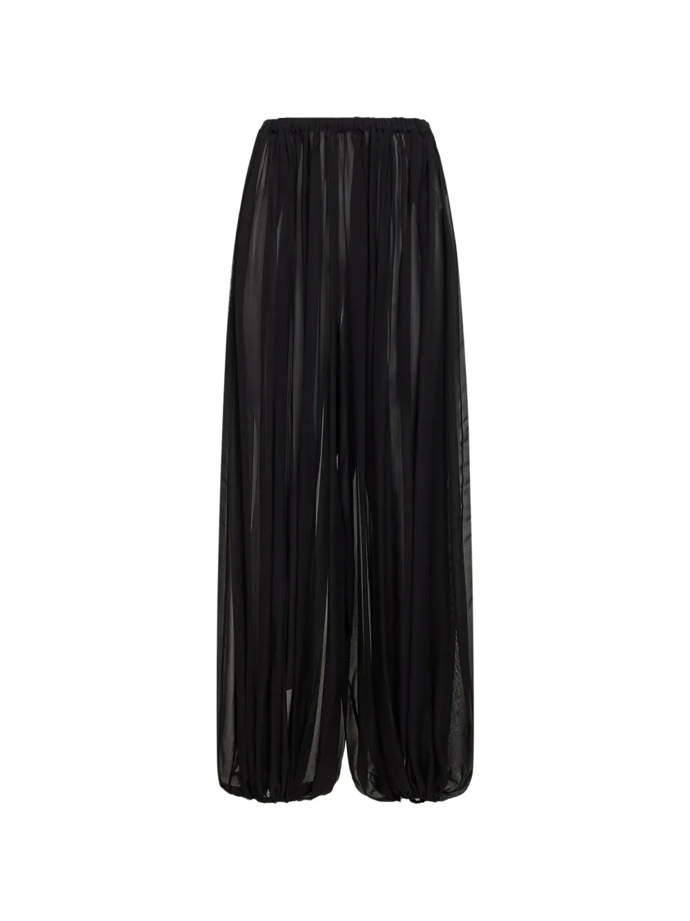 Giuseppe Di Morabito pleated silk trousers - Nero