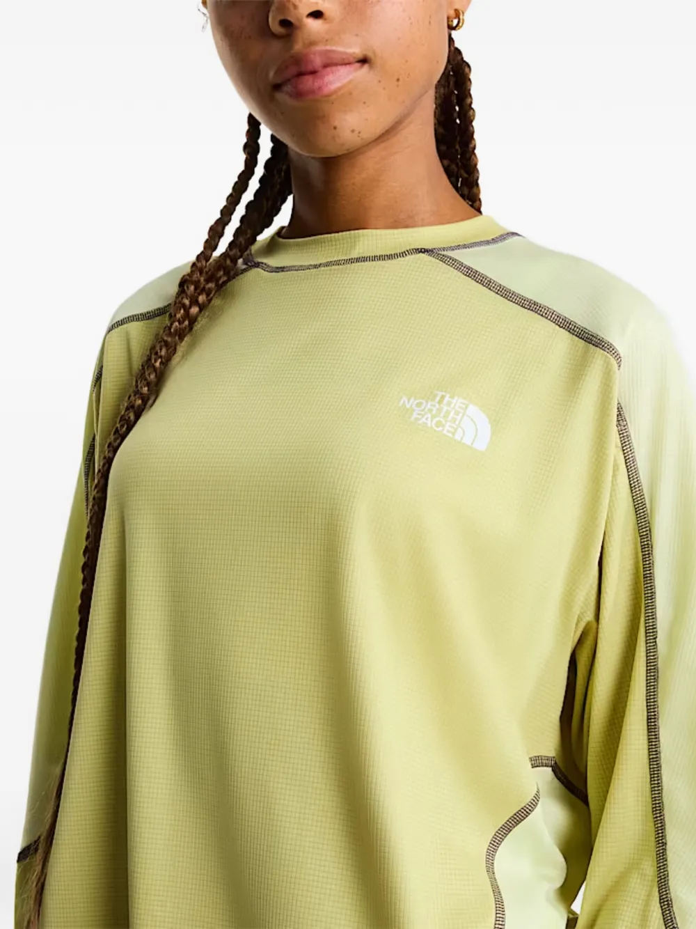 The North Face T-shirt met logoprint Geel