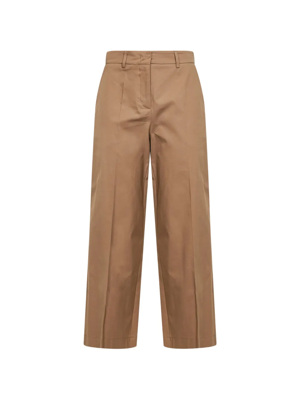 Blanca Vita pressed-crease wide-leg trousers - Marrone