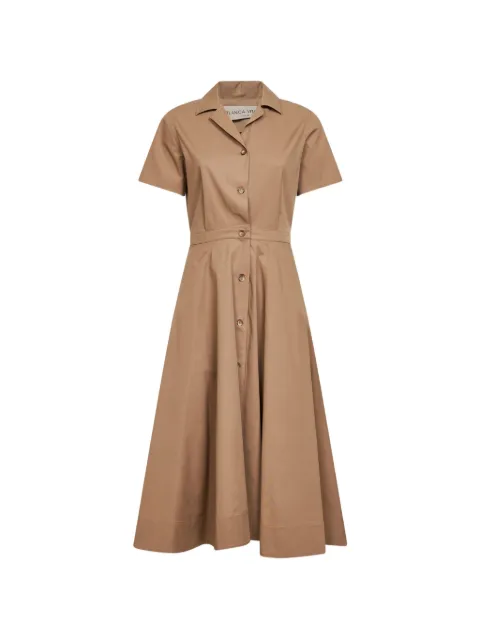Blanca Vita bowling-collar button-front dress