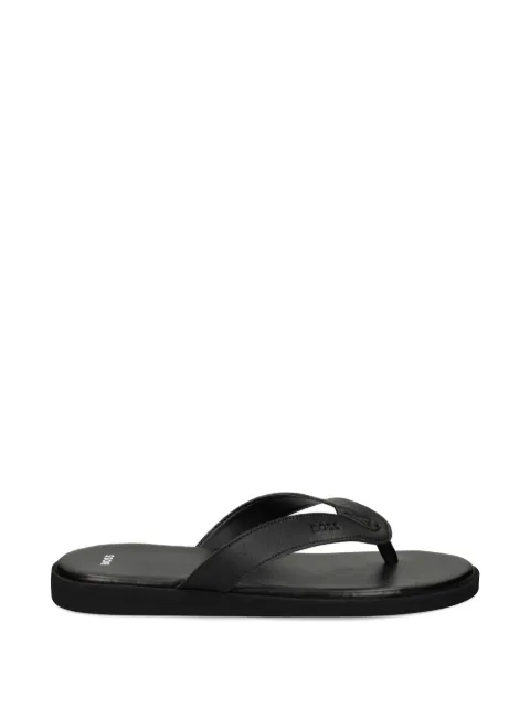 BOSS logo-embossed thong sandals