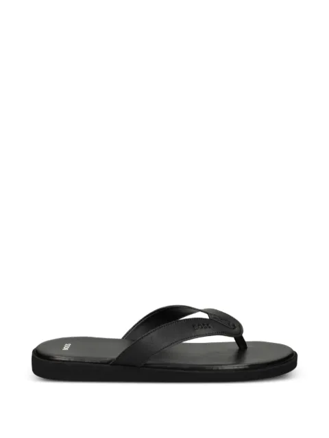 BOSS logo-embossed thong sandals