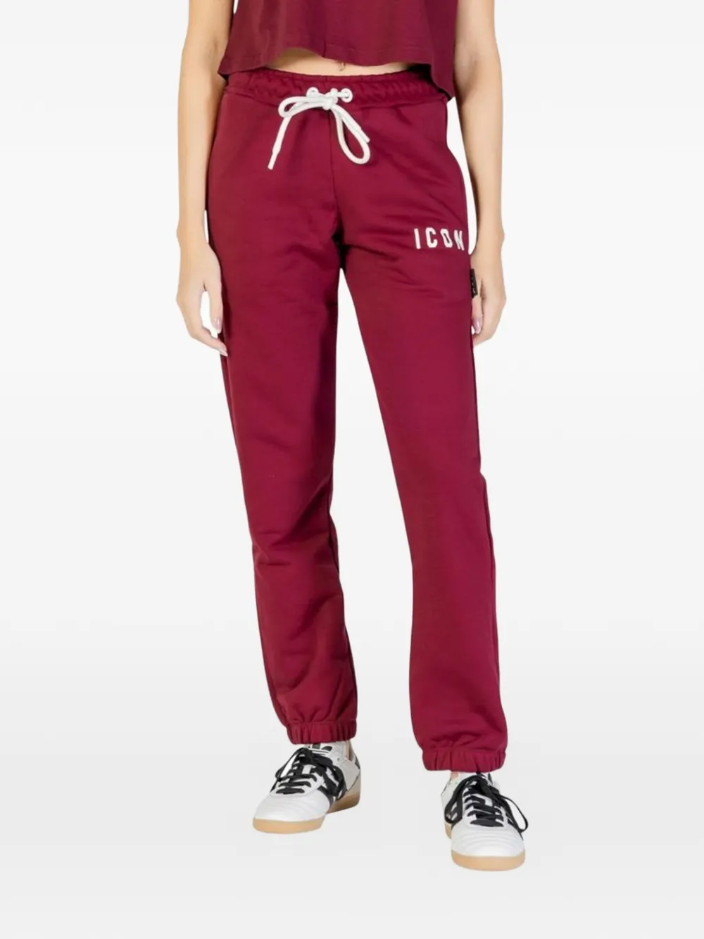 ICON BRAND logo-print track pants - Rosso