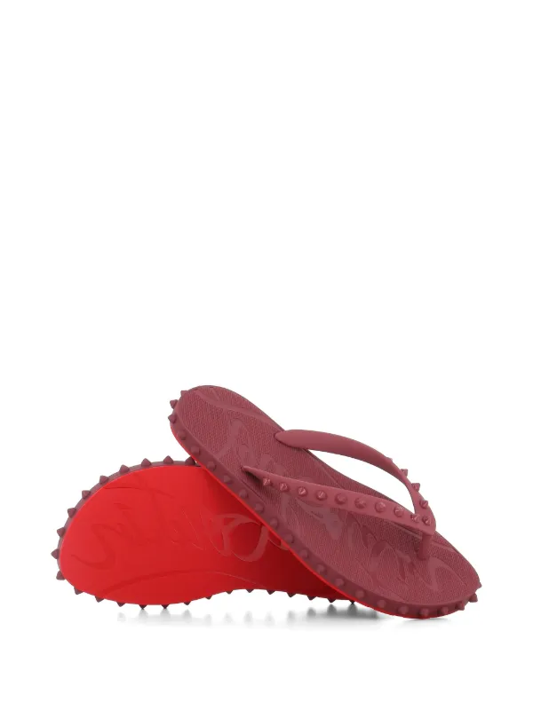 Christian Louboutin Super Loubi spike-embellished flip-flops