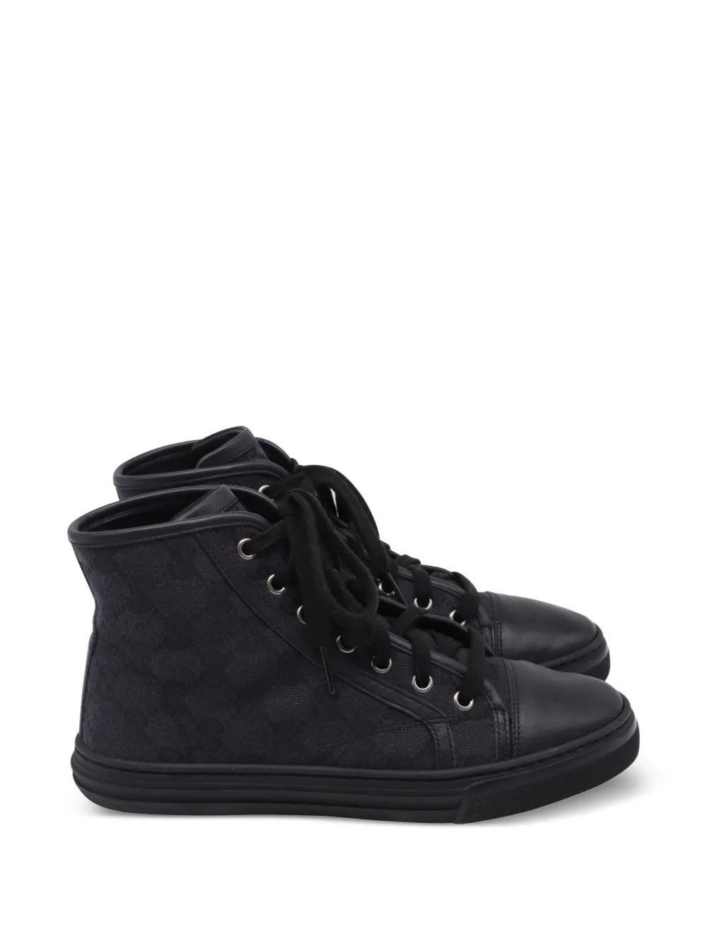 Gucci Pre-Owned GG Monogram high-top sneakers - Schwarz