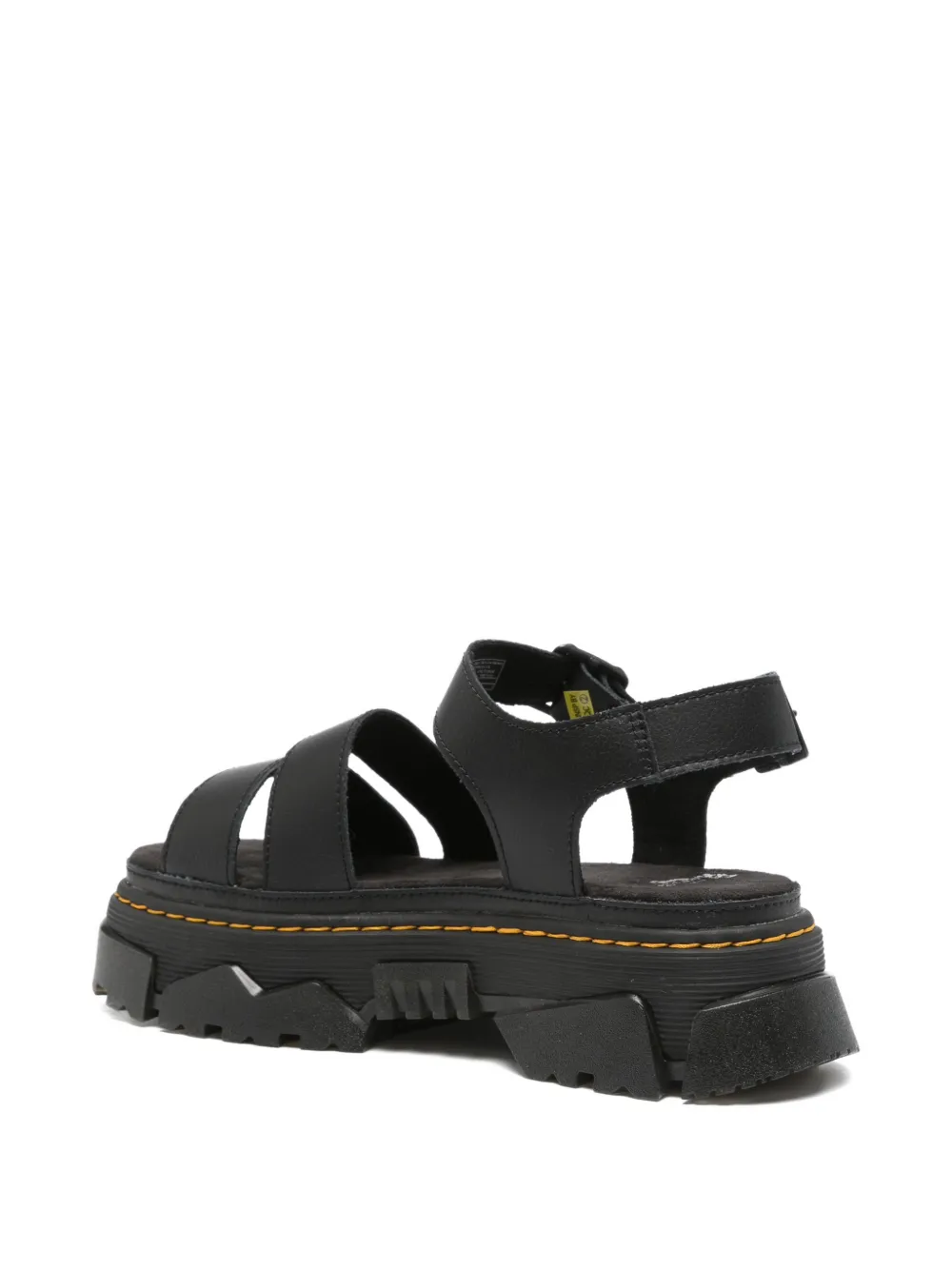 Dr. Martens Mattison buckle-fastening platform sandals Zwart