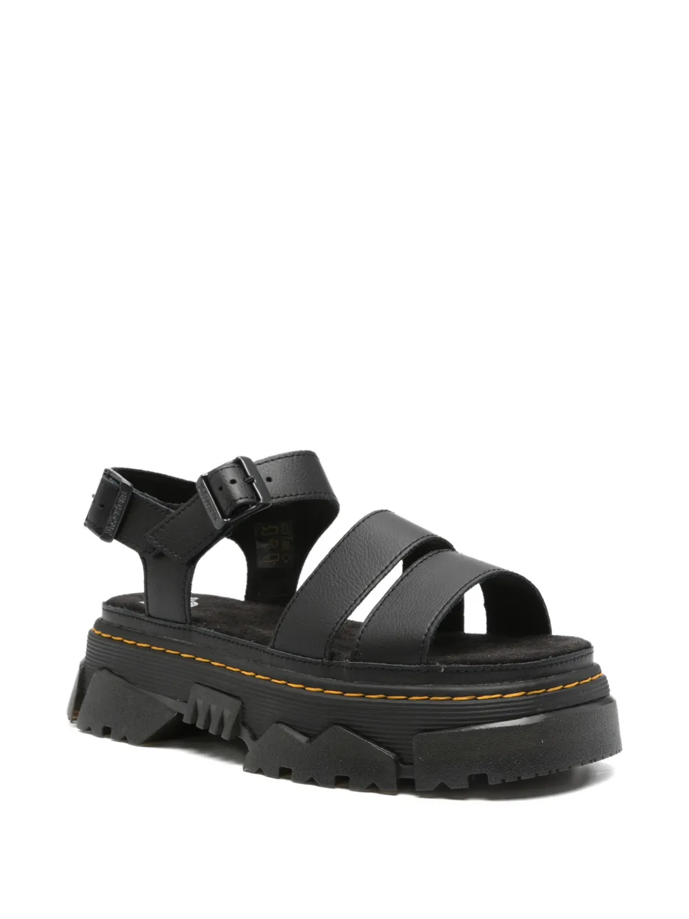 Dr. Martens Mattison buckle-fastening platform sandals Zwart