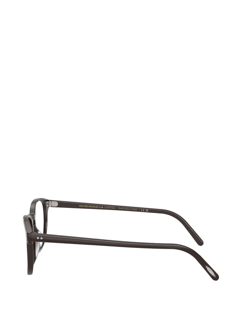 Oliver Peoples Fairmont bril met rond montuur Bruin