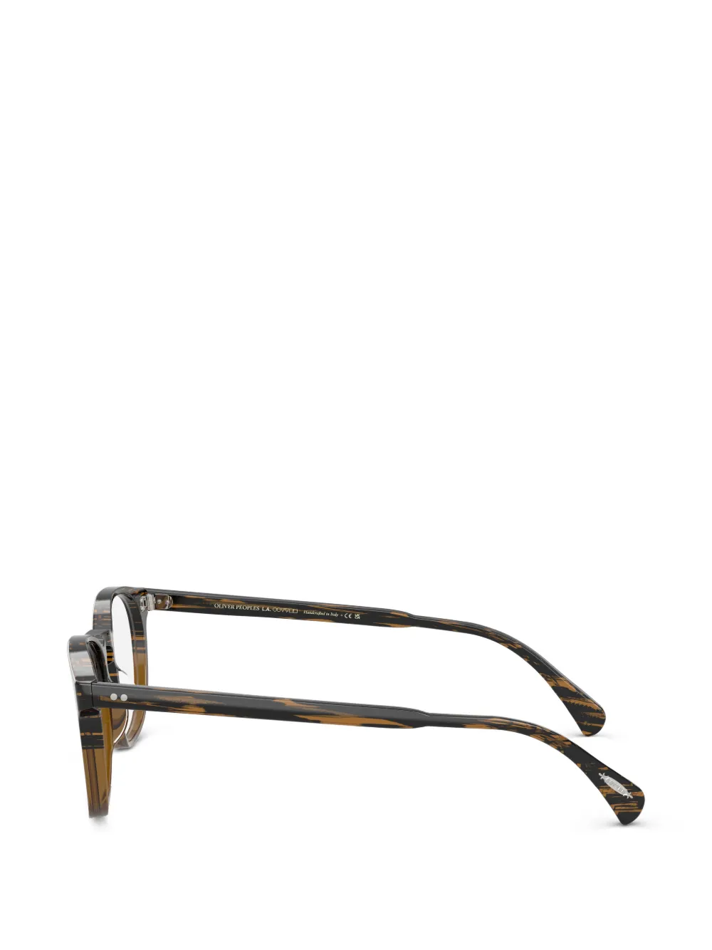 Oliver Peoples Finley Esq. zonnebril met rond montuur Bruin