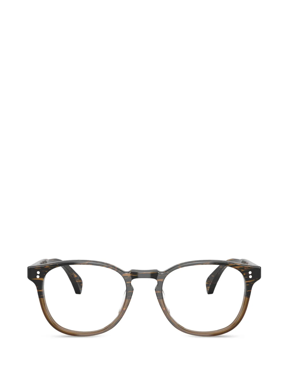 Oliver Peoples Finley Esq. round-frame glasses - Marrone