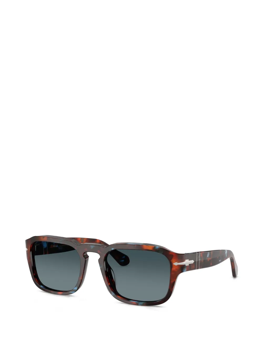 Persol Zonnebril met rechthoekig montuur Bruin